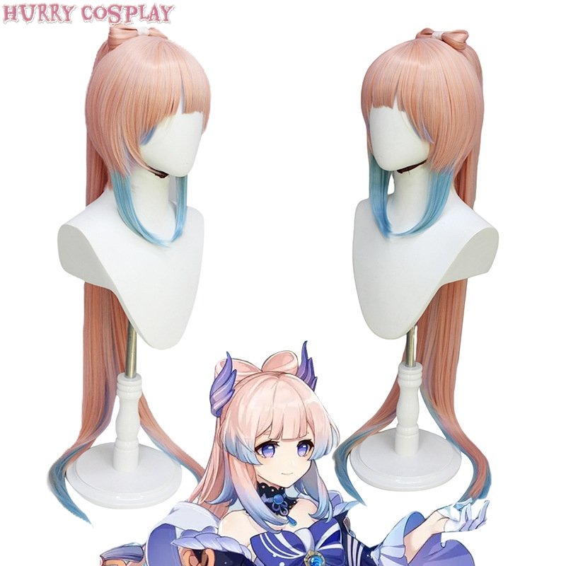 Game Cosplay,Genshin Impact,Wigs,Genshin Impact Sangonomiya Kokomi Cosplay Costume - Wig